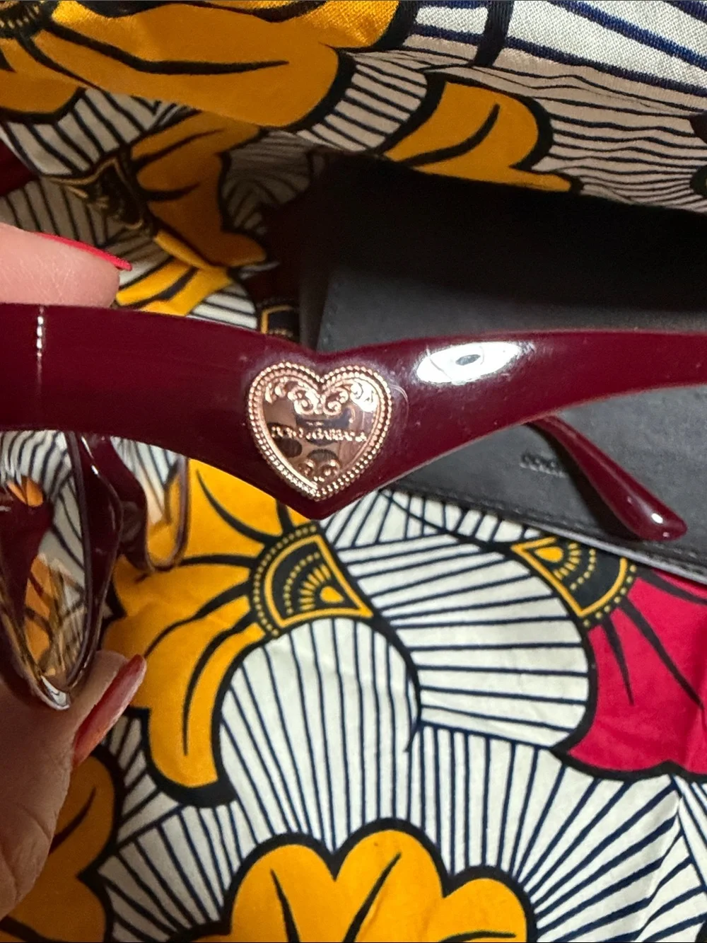 Dolce & Gabbana Women's Burgundy Transparent Frame prescription glasses